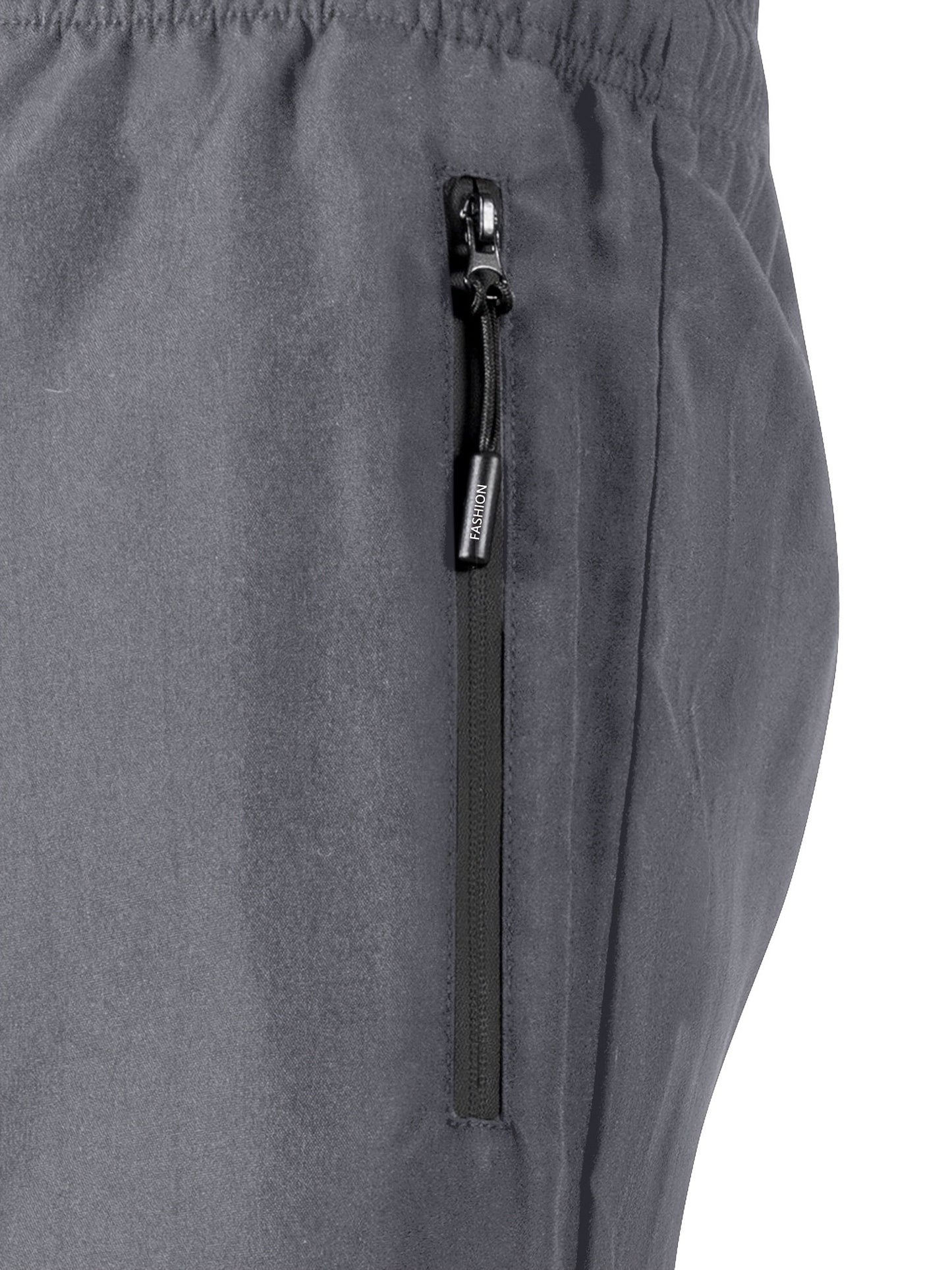 Herren Sport-Shorts mit Reißverschlusstaschen und Kordelzug – Lässige Trainingsshorts für Fitness, Outdoor & Freizeit