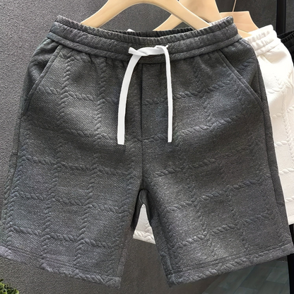 Herren Designer-Shorts mit 3D-Prägung – Modische Freizeit- und Loungewear