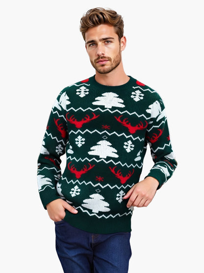 Herren Strickpullover im Weihnachtsstil für Partys und Winter
