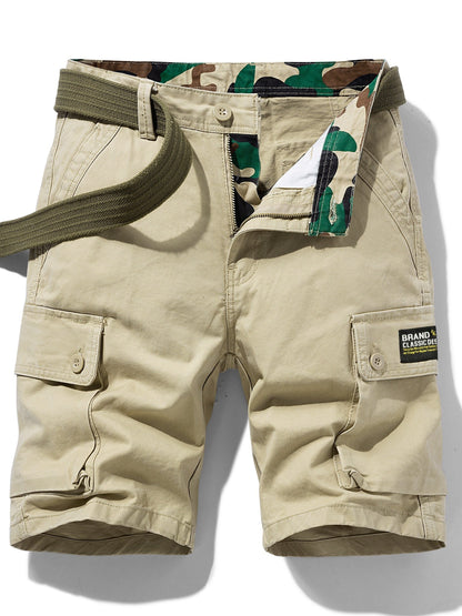 Herren Cargo Shorts mit Gürtel – Klassisches Freizeitdesign, Ideal für Outdoor und Alltag