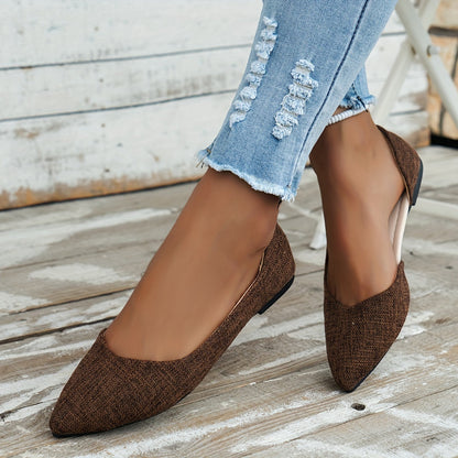 Damen Elegante Ballerinas mit Spitze – Klassische Flats für Alltag und Büro