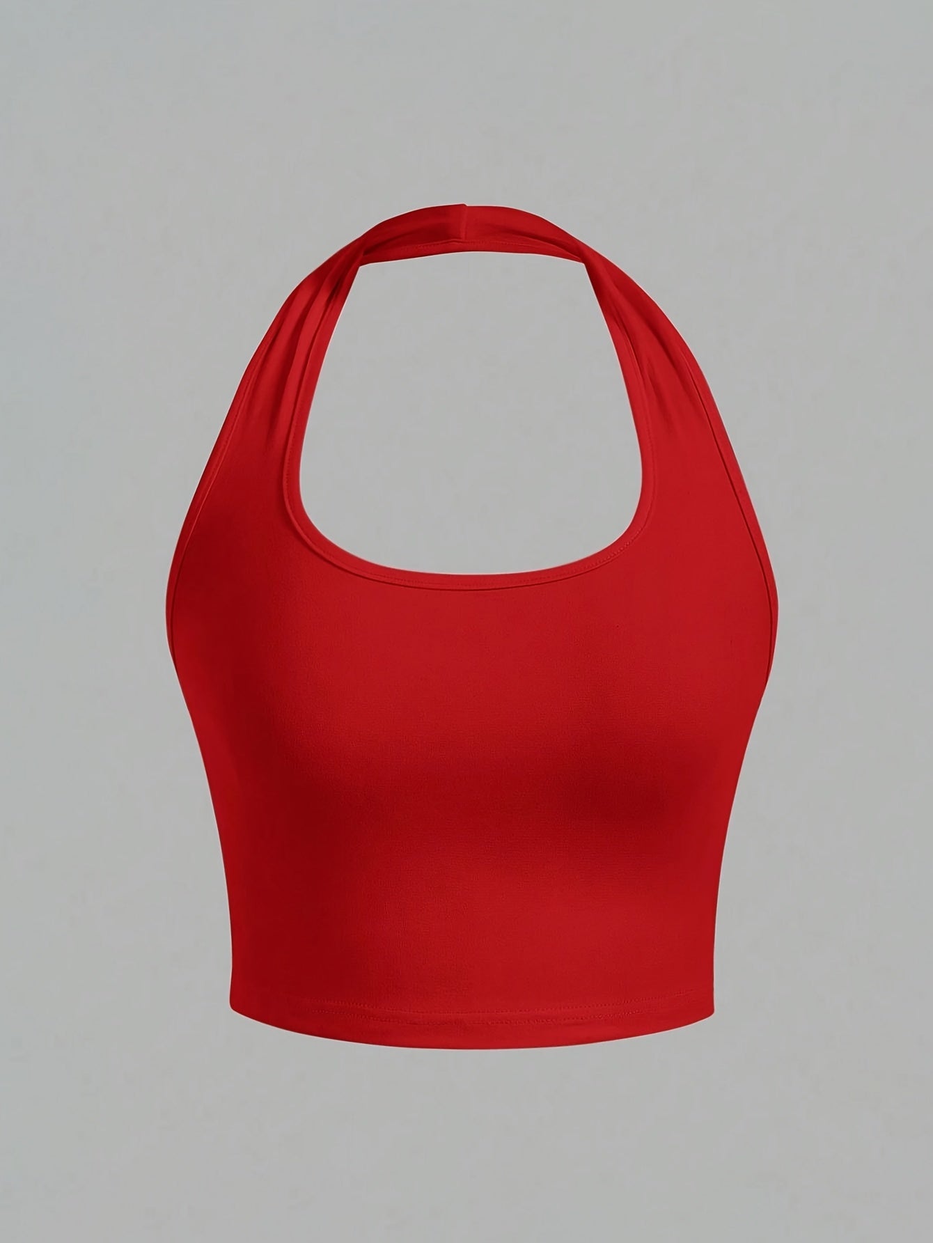 Damen Halter Neck Backless Crop Top – Modisches Sommer Basic für Freizeit & Streetwear