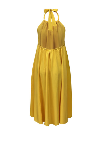 Damen Maxikleid mit Rückenfrei und Neckholder – Elegantes Sommerkleid für besondere Anlässe