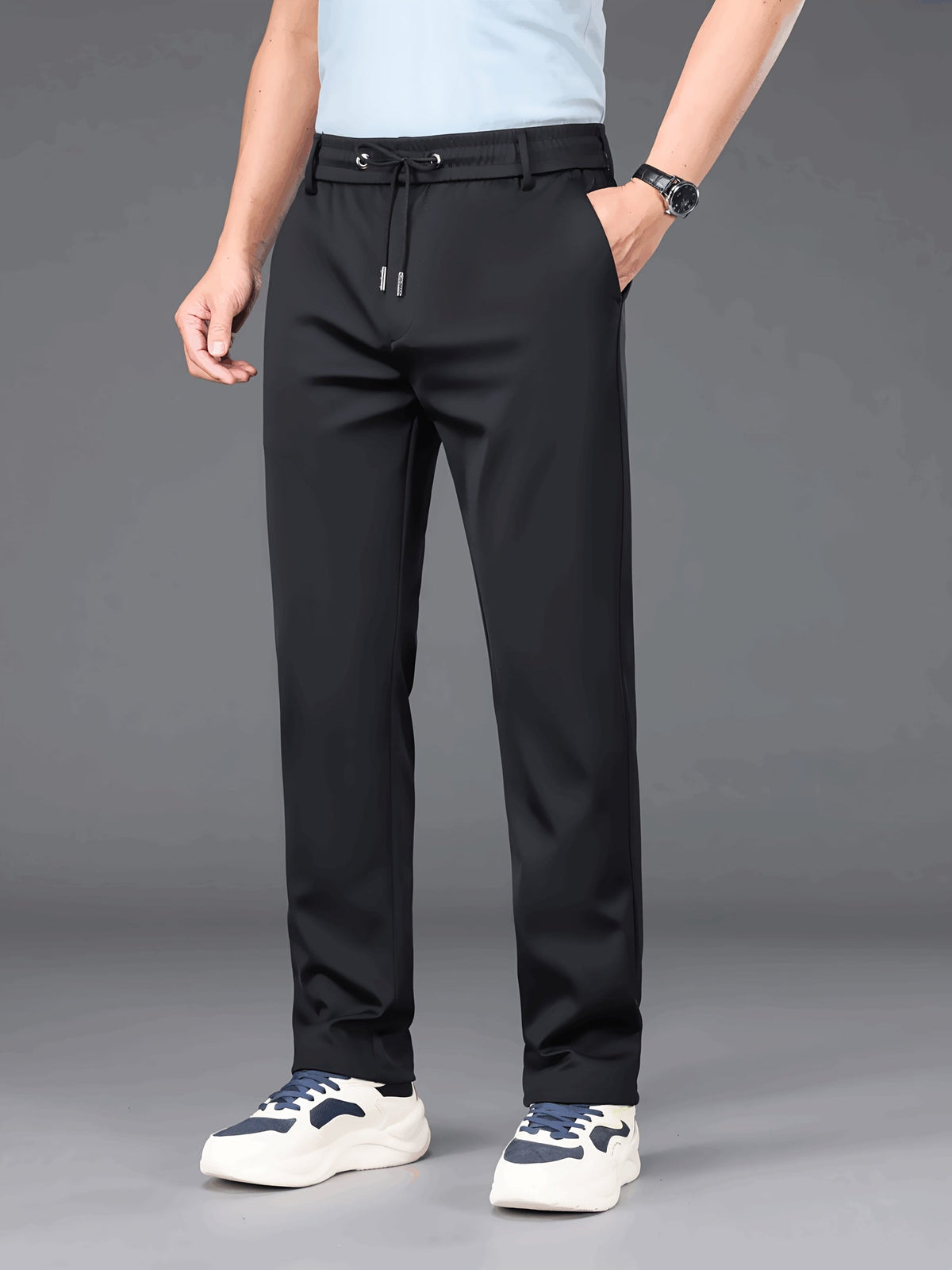 Herren Hose Thermo Kordelzug Innenfutter Winter Freizeit