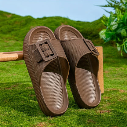Damen Plateausandalen mit großer Schnalle – Modische Freizeitschuhe für Alltag & Relaxen