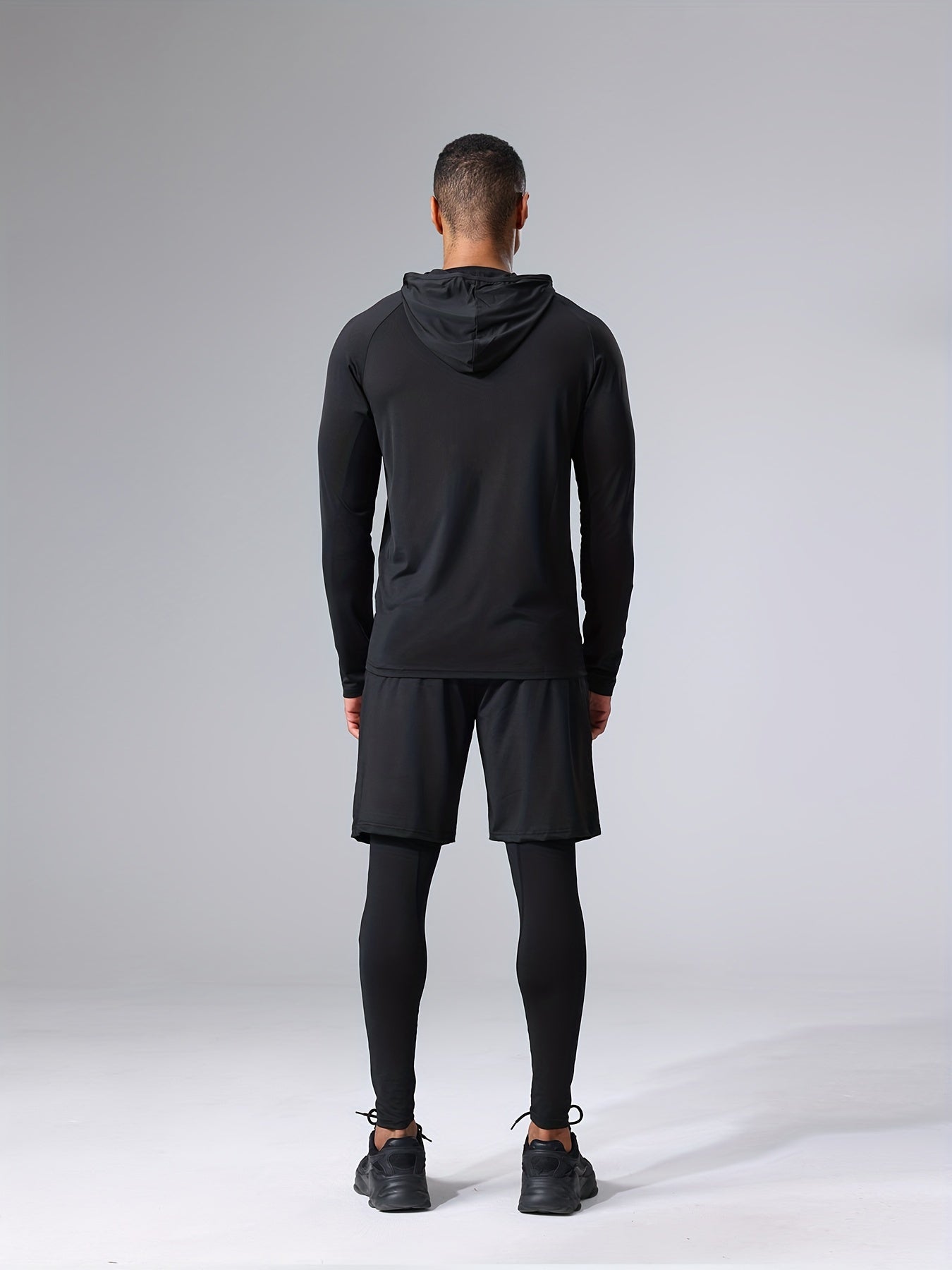 Herren Sport-Trainingsanzug 5-teilig – Fitness & Lauf Set, athletischer Stil