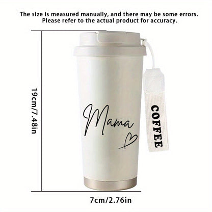 Mama Thermobecher für Damen – Stilvoller Reisebecher, Muttertag Geschenk, Kaffee- und Teeliebhaber