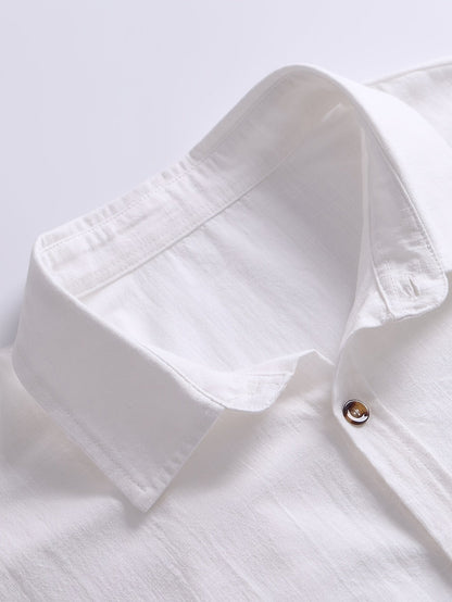 Herren Freizeithemd Langarm – Klassisches Button-Down-Hemd für Alltag und Büro
