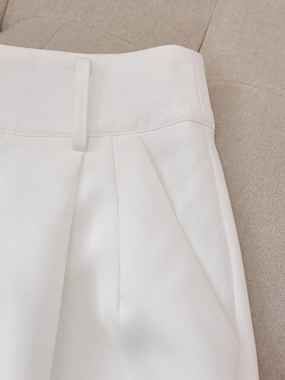 Damen Elegante High-Waist Shorts mit Gürtel – Perfekt für Büro und Freizeit
