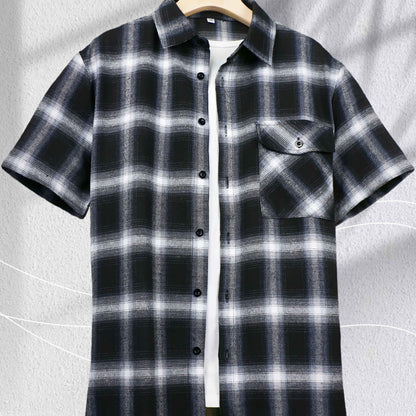 Herren Freizeithemd mit klassischem Karomuster – Stilvolles Button-Down für Alltag und Freizeit
