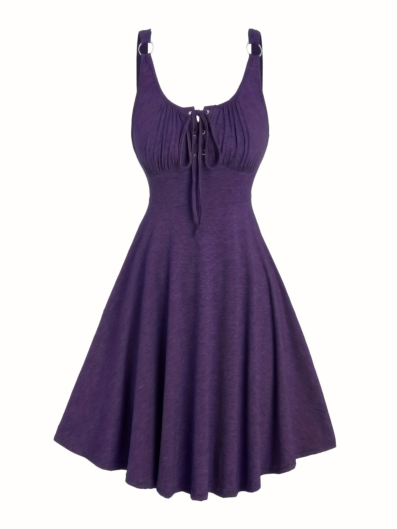 Damen Skaterkleid mit Schnürung – Freizeitkleid für Alltag und Urlaub