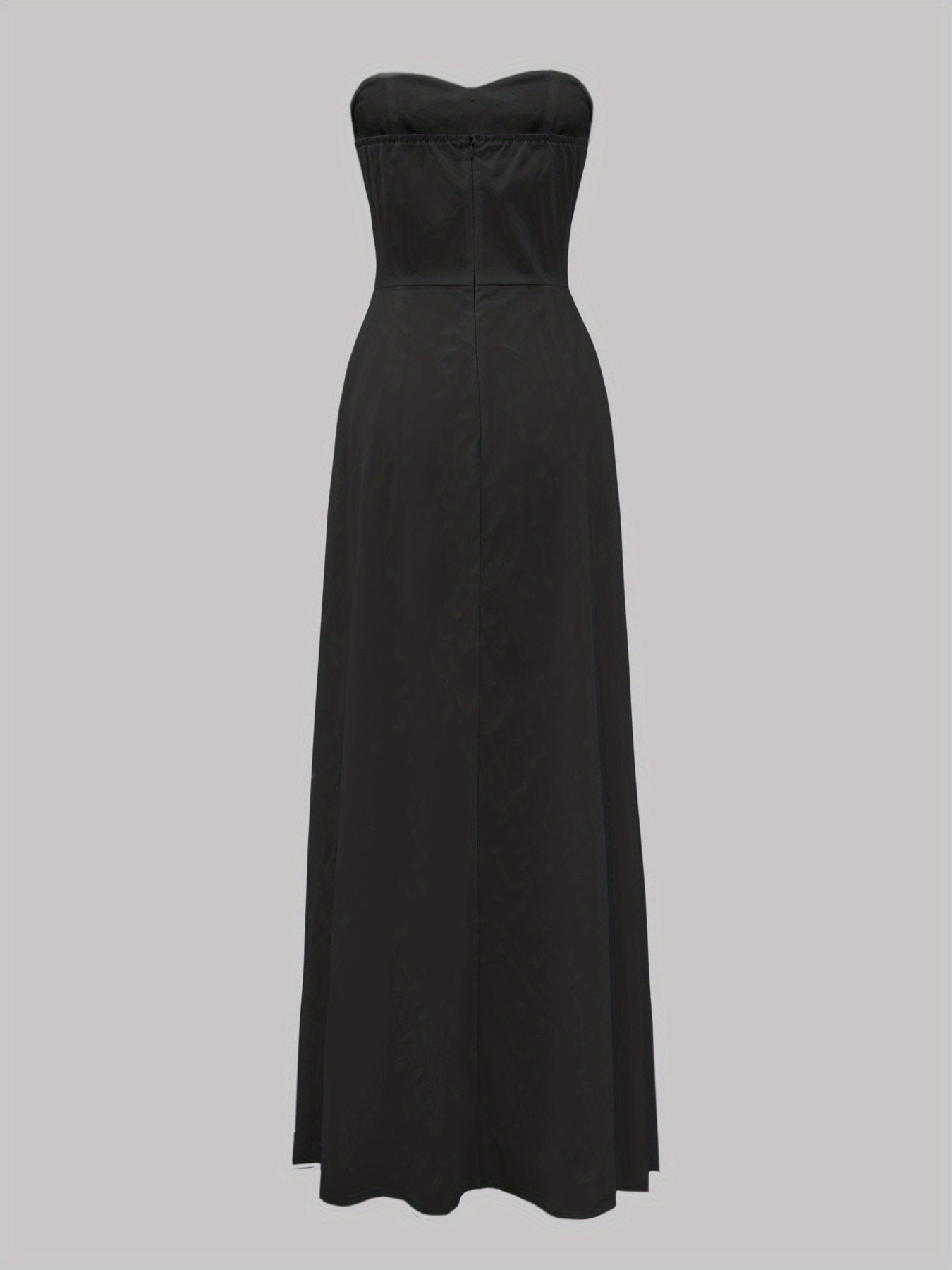 Damen Elegantes Abendkleid mit Bandeau-Design und Knopfleiste – Perfekt für festliche Anlässe