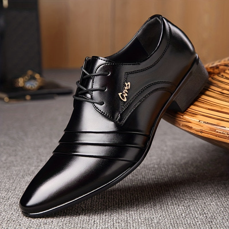 Herren Business Schnürschuhe Elegant – Klassische Anzugschuhe für Büro & Feierlichkeiten
