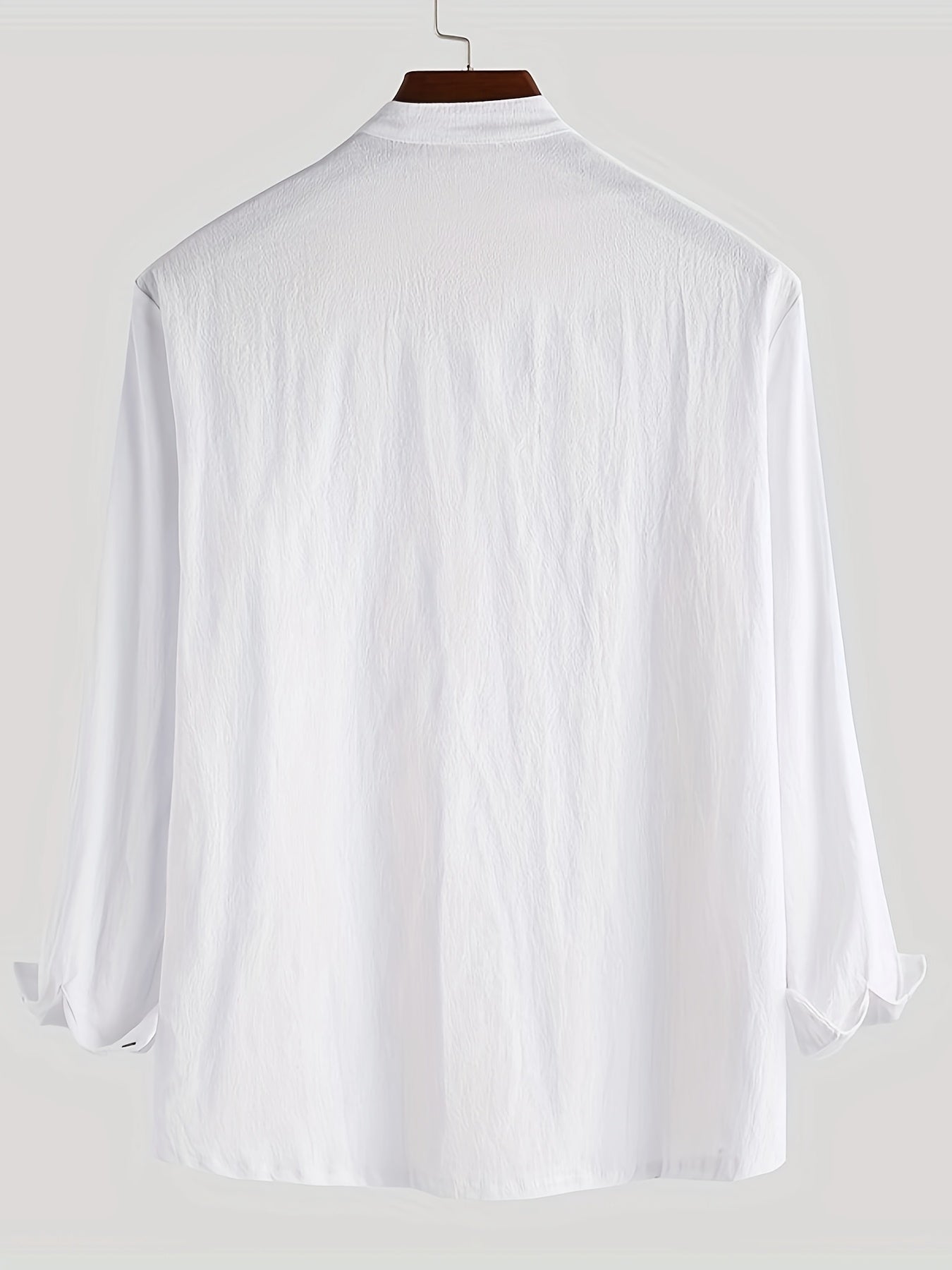 Herren Henley Langarmshirt mit Stehkragen und Knopfleiste – Modernes Freizeitoberteil für Alltag und Urlaub