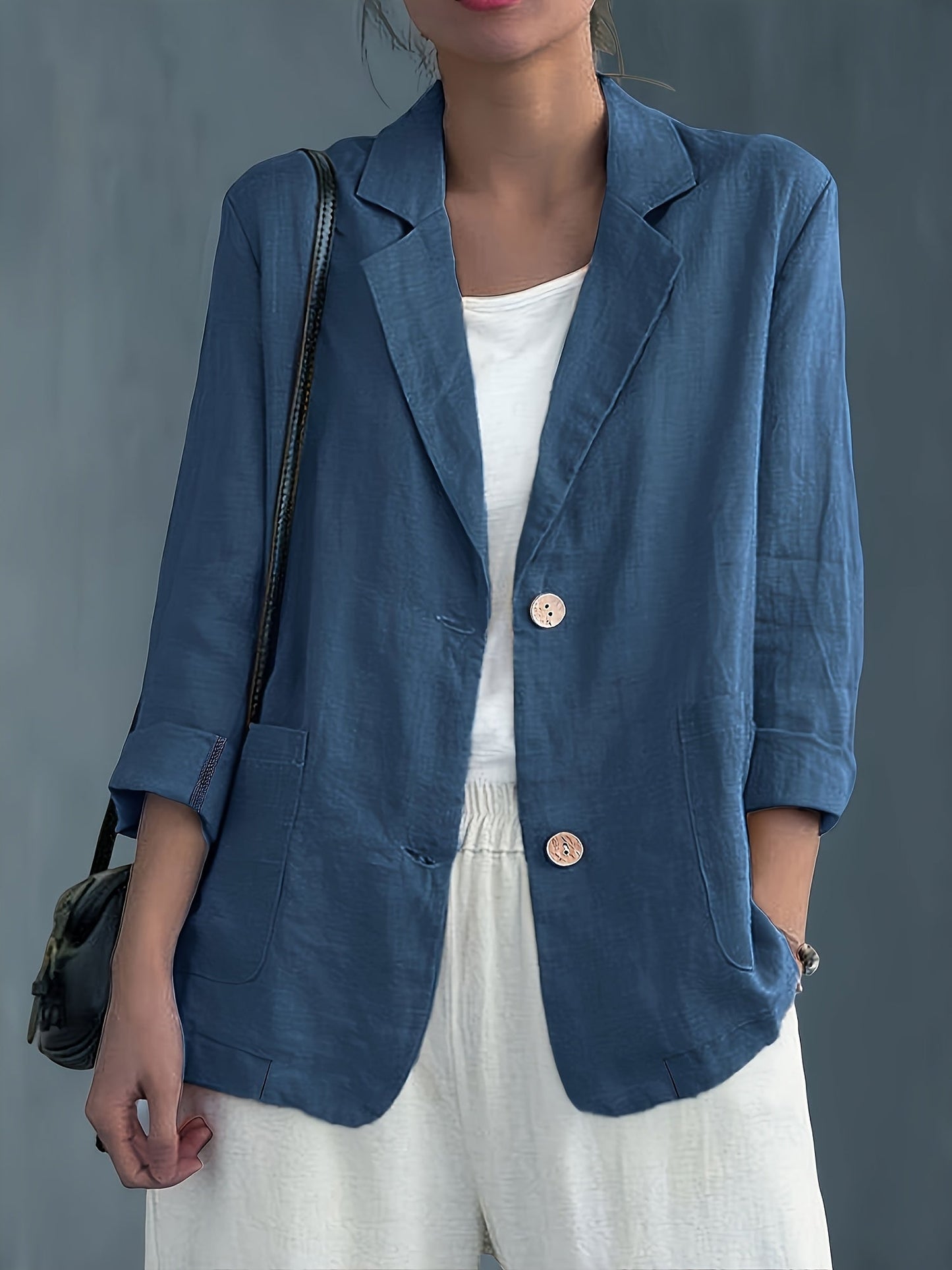 Damen Blazer im lässigen Business-Stil – Eleganter Freizeit-Jacke für Büro und Alltag