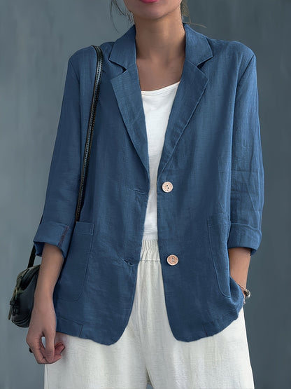Damen Blazer im lässigen Business-Stil – Eleganter Freizeit-Jacke für Büro und Alltag
