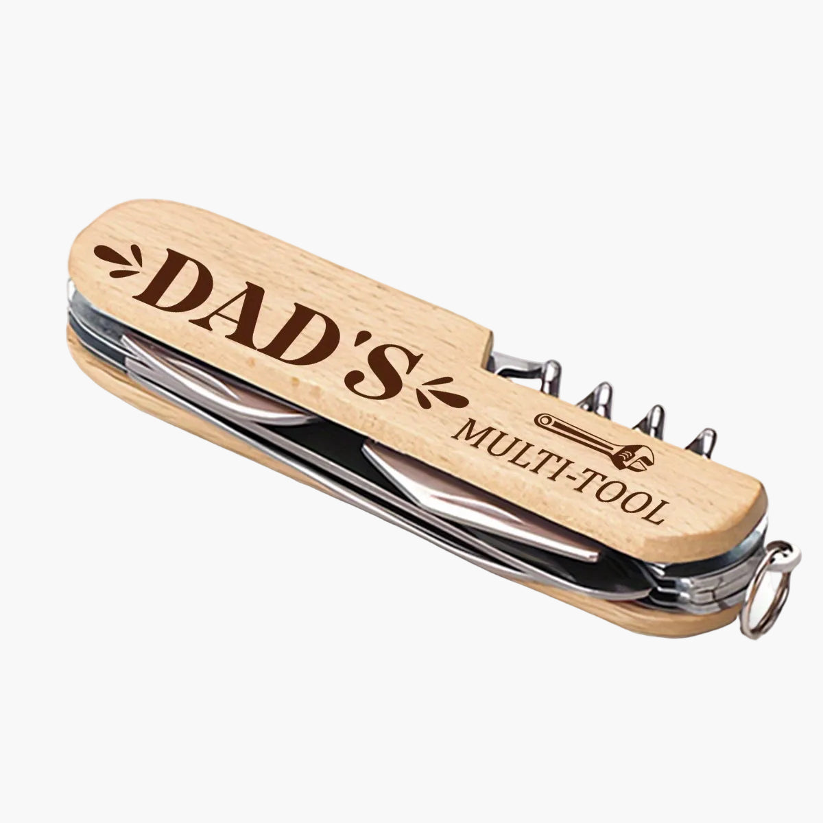 Vaterstag Herren Multi-Tool – Klassisches Taschenmesser mit Gravur, Geschenkidee für Papa