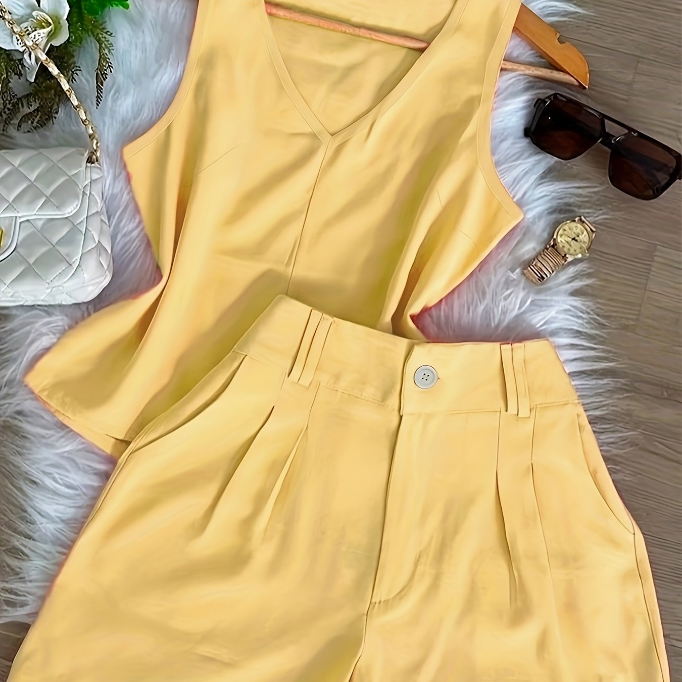 Damen Sommer Set – Elegantes Top und Shorts, Modischer Casual Look für Alltag & Urlaub