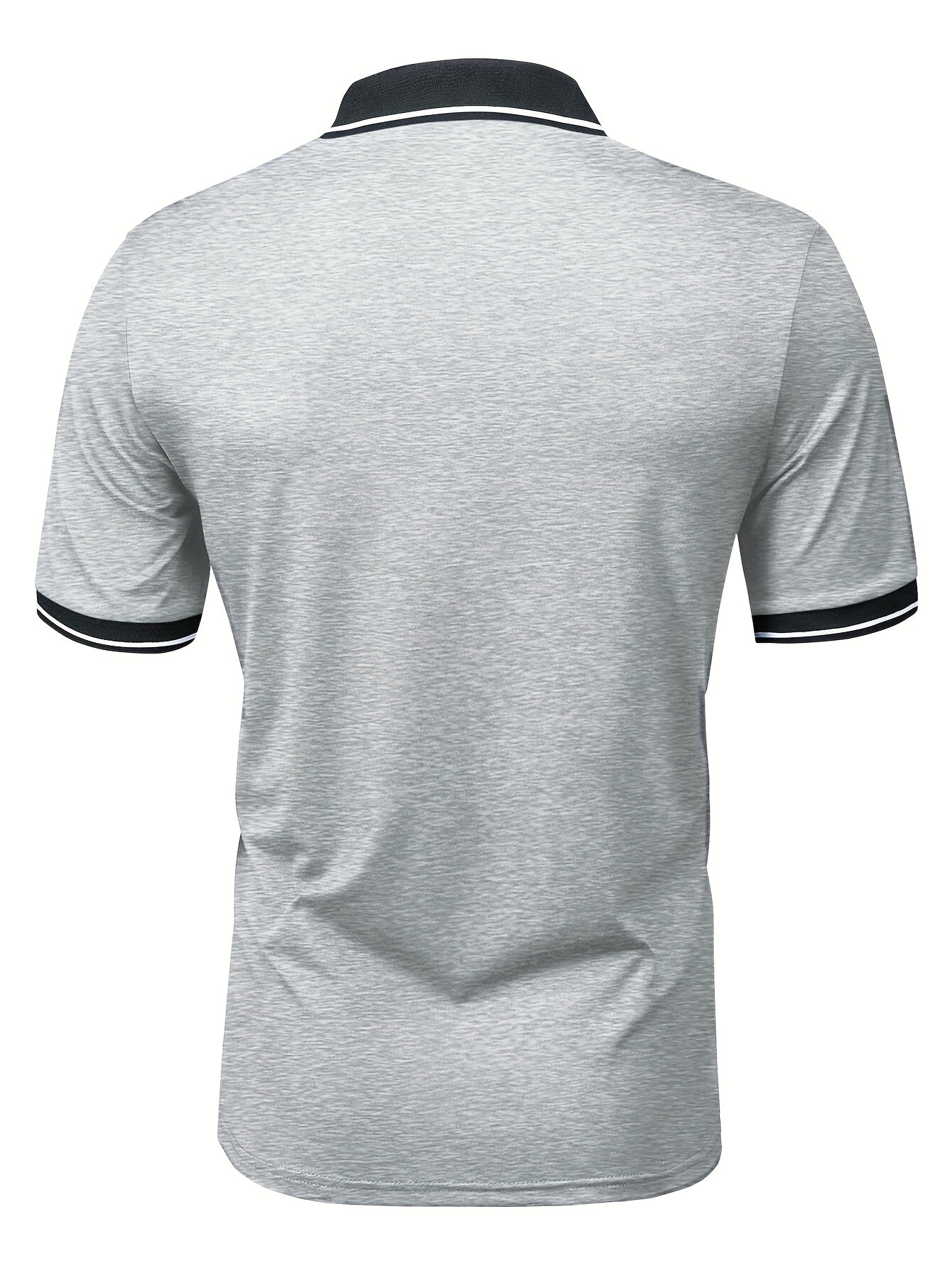 Herren Poloshirt Casual Modern mit Kontrastkragen und Knopfleiste – Stilvolles Freizeitshirt für Alltag und Sport