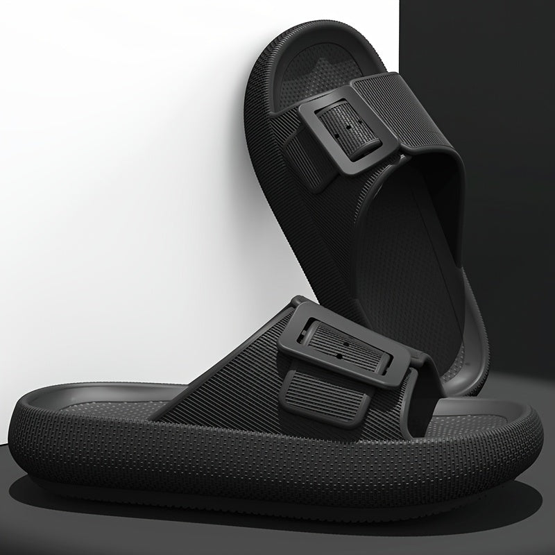Damen Plateausandalen mit großer Schnalle – Modische Freizeitschuhe für Alltag & Relaxen
