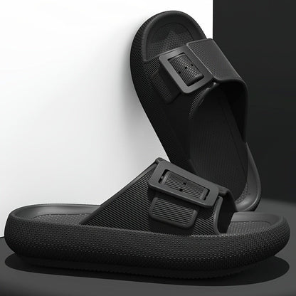 Damen Plateausandalen mit großer Schnalle – Modische Freizeitschuhe für Alltag & Relaxen