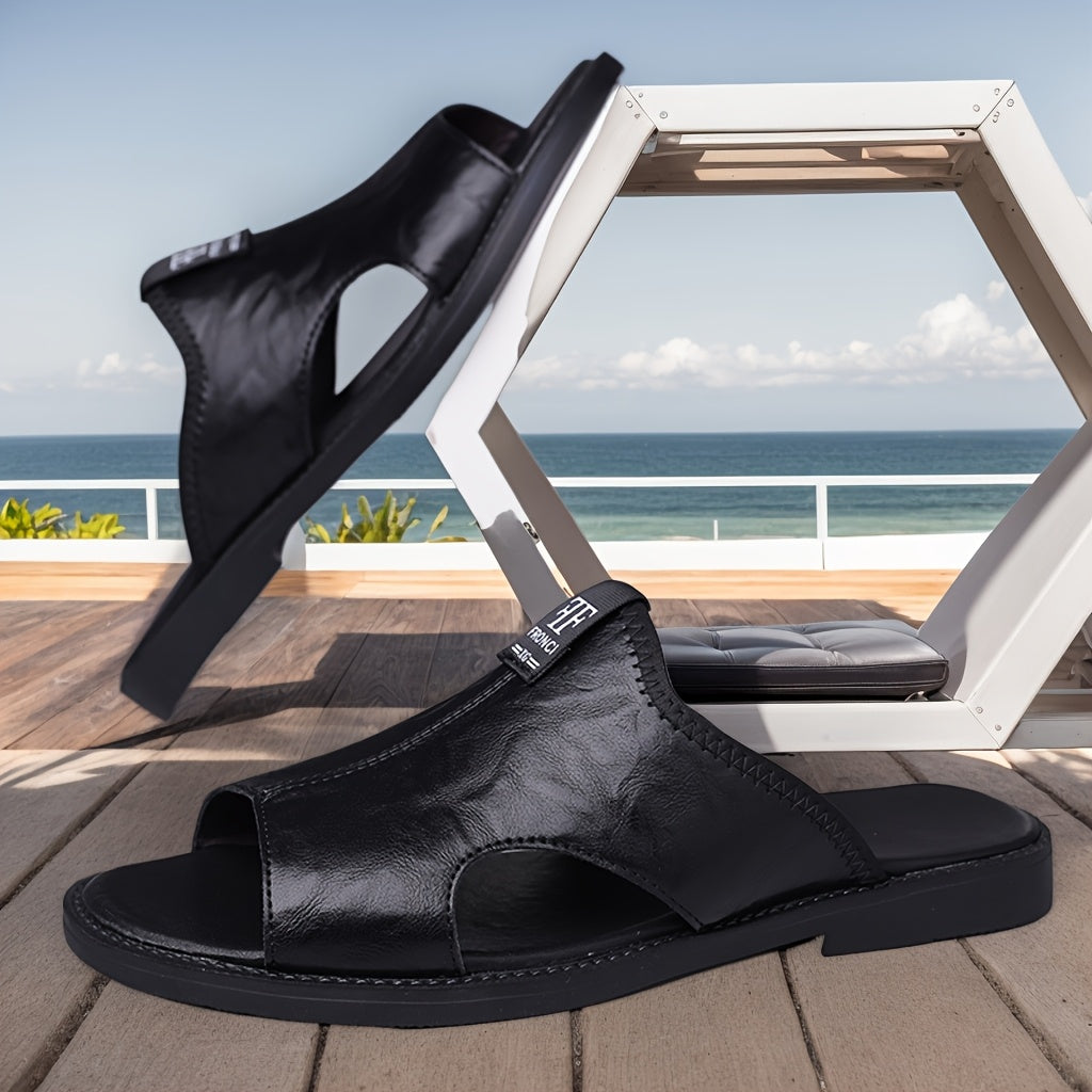 Herren Komfort Slip-On Sandalen – Casual Outdoor Pantoletten für Freizeit und Alltag