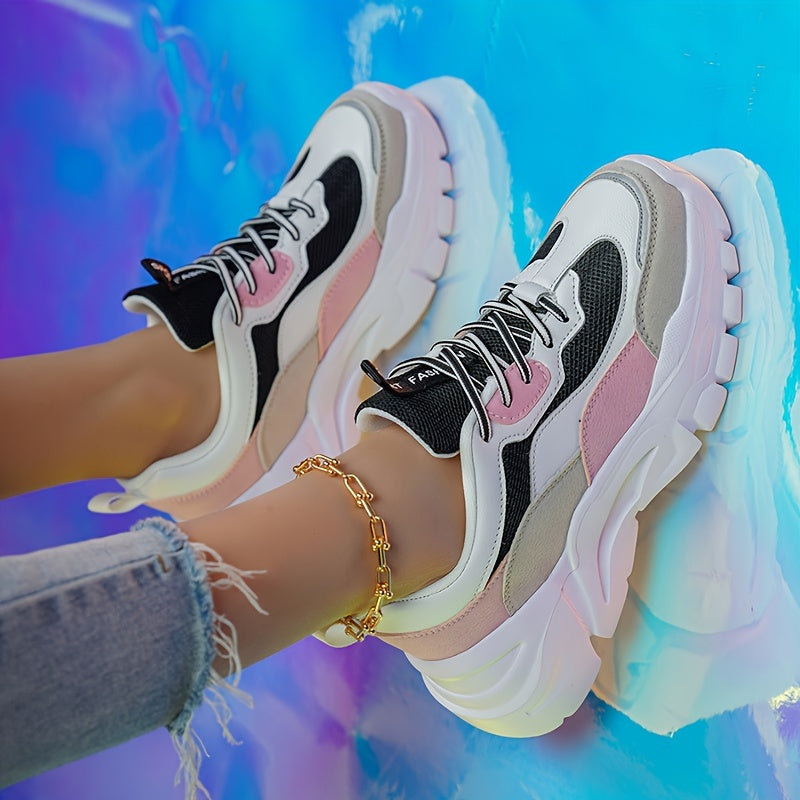 Damen Chunky Sneaker im Trendy Sport-Style für Freizeit & Alltag