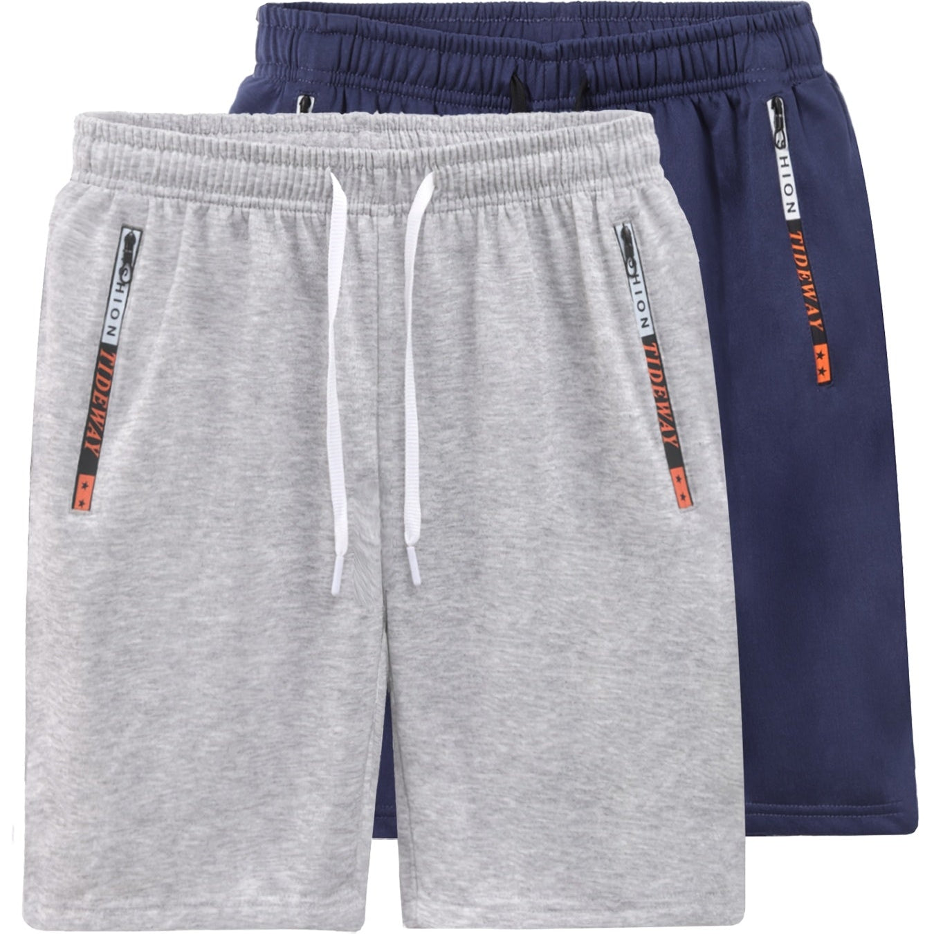 Herren Sportshorts 2er Pack – Bequeme Fitness- und Trainingsshorts mit Reißverschlusstaschen