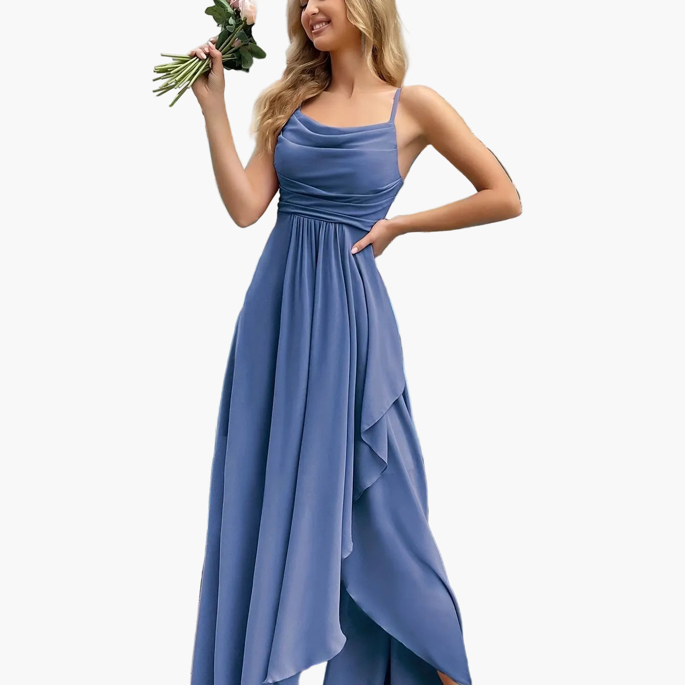 Elegantes Damen-Abendkleid Maxilänge – Stilvolles Fit & Flare Design für festliche Anlässe