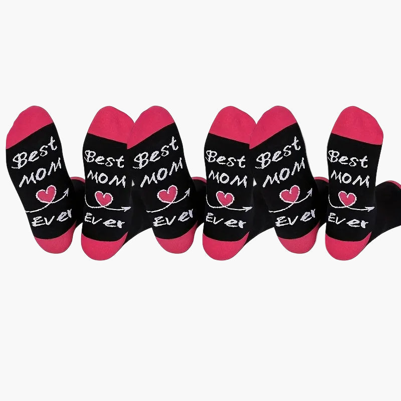 Damen Muttertag Socken – Lustige Best Mom Ever Geschenk-Socken für Frauen – Perfekt für Mütter zum Muttertag oder Geburtstag