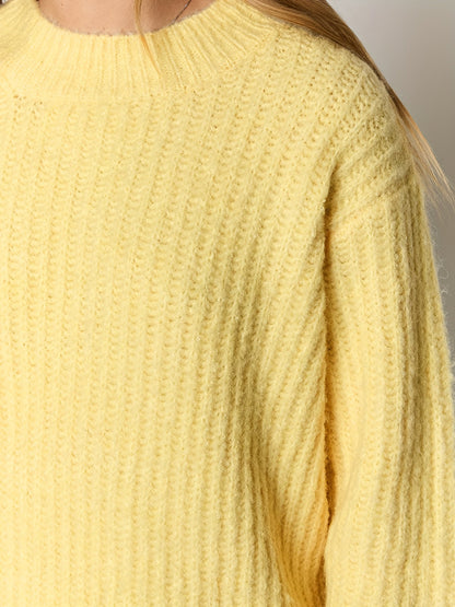 Damen Strickpullover im lässigen Oversize-Design für Herbst und Winter – Modischer Freizeit-Look