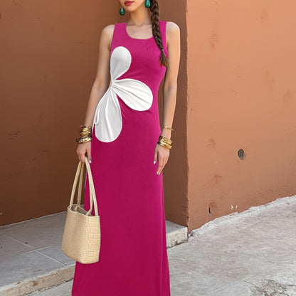 Damen Bodycon Kleid mit Blumen Cut-Out und modischem Design – Ideal für Partys und Sommer-Events