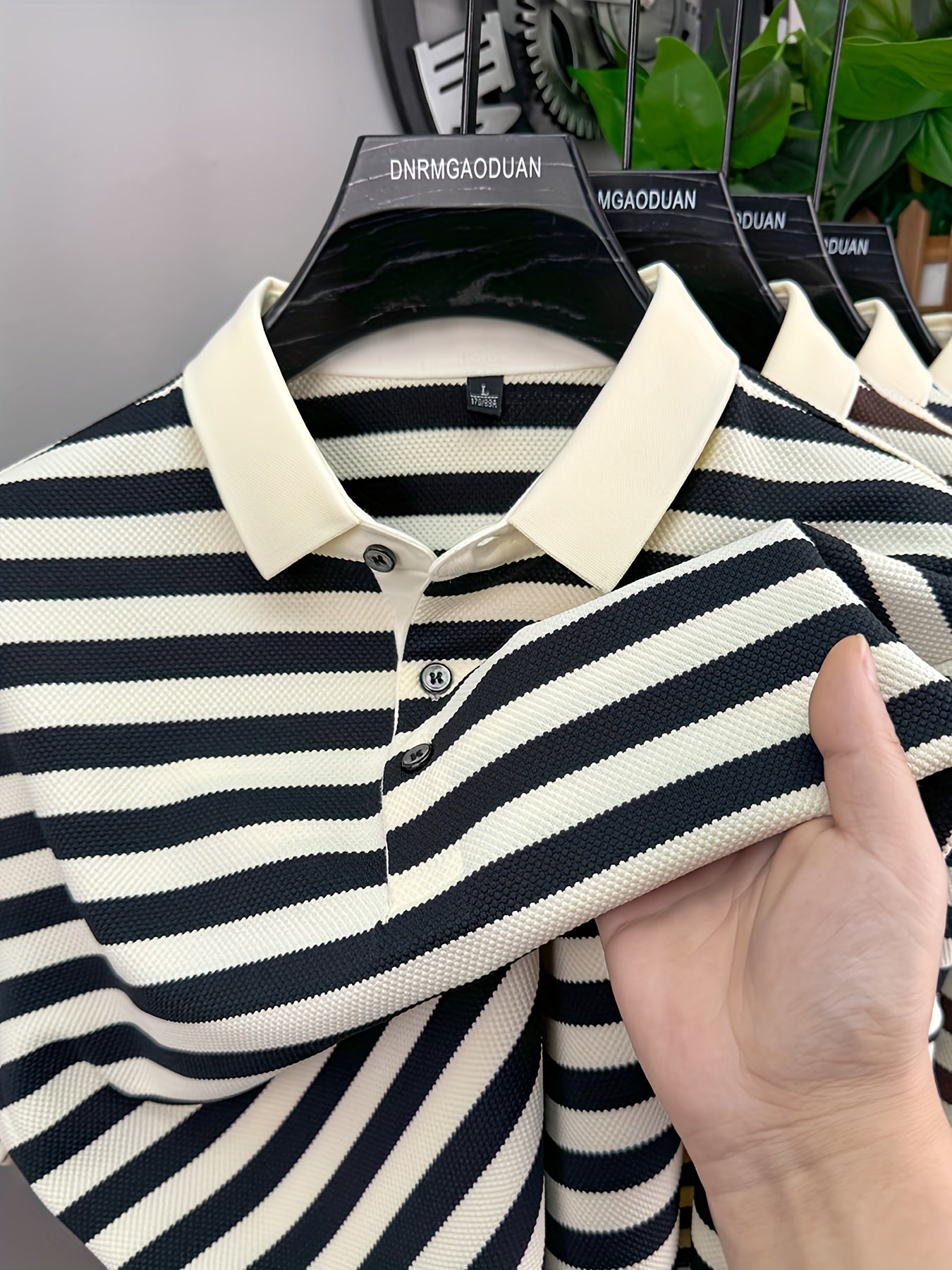 Herren Polohemd Kurzarm mit Streifen – Klassischer Freizeitstil für Alltag und Freizeit