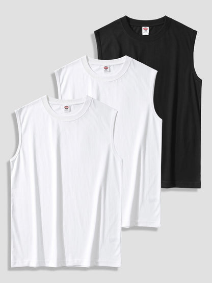 Herren Muscle Fit Tanktops 3er Pack – Sportliche ärmellose Shirts für Training & Alltag