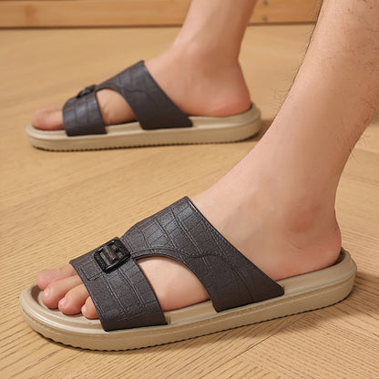 Herren Komfort-Slides mit Schnallen-Detail – Modernes Design für Alltag und Freizeit