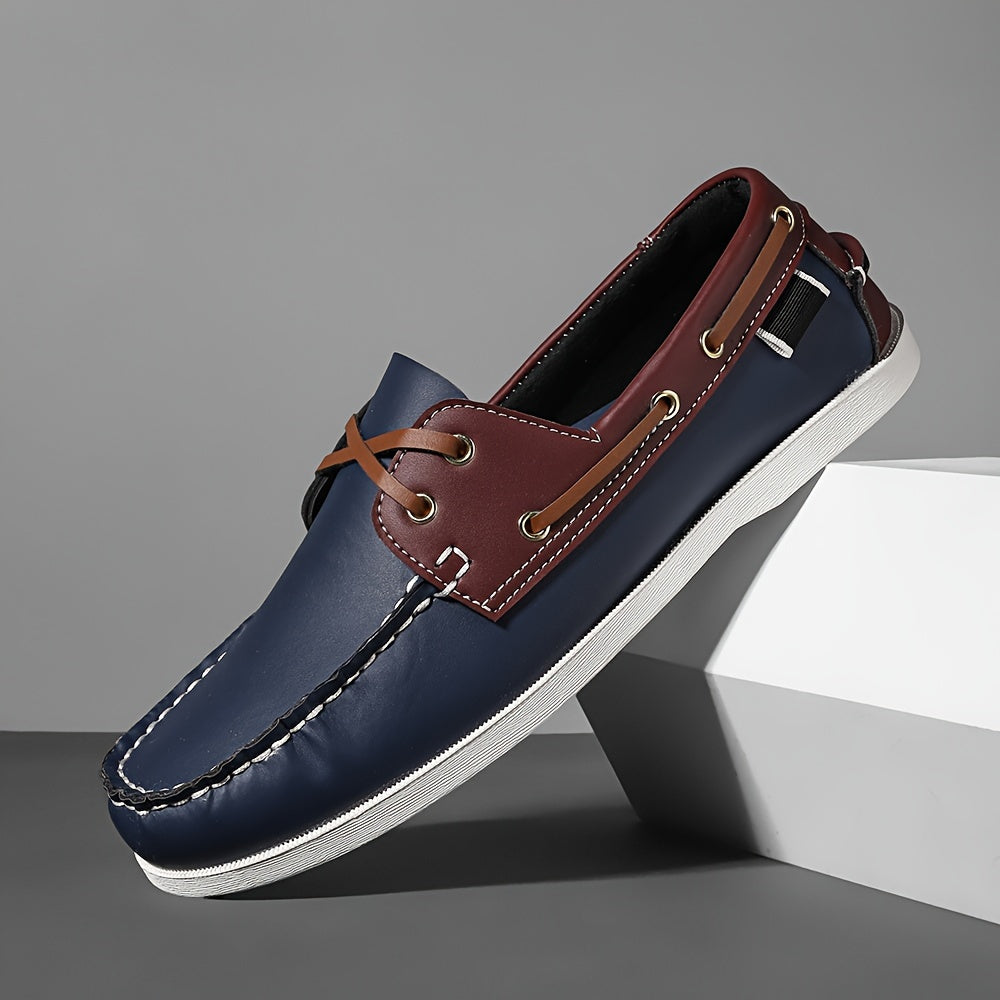 Herren Bootsschuhe im klassischen Freizeit-Look – Elegante Slipper für Alltag und Freizeit