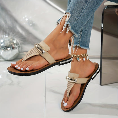 Damen Zehentrenner Sandalen Elegant für Strand und Freizeit