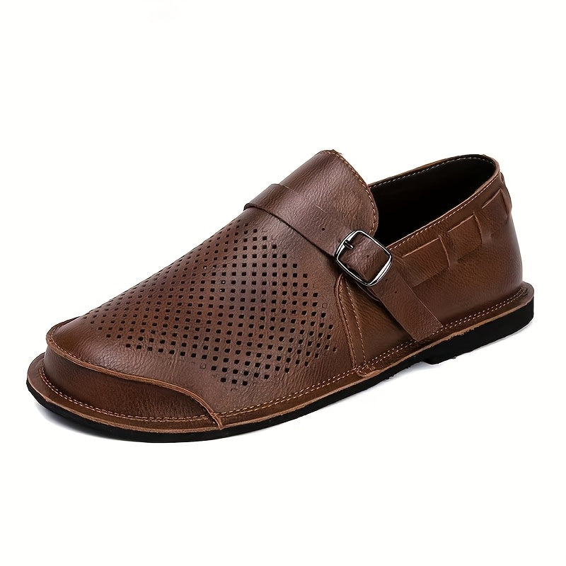 Herren Slip-On Loafer mit Schnalle – Eleganter und bequemer Freizeitschuh