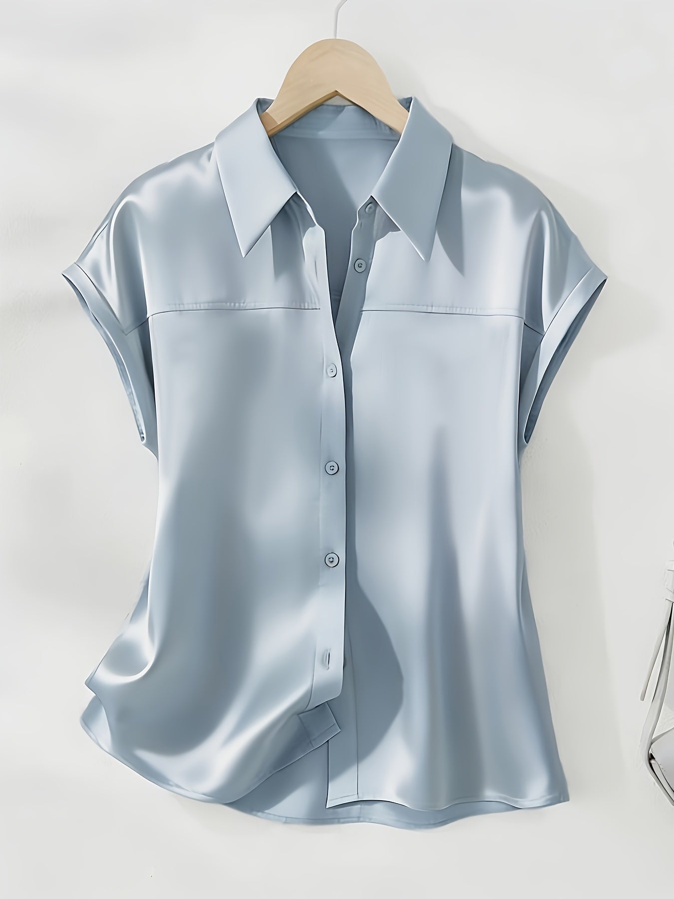 Damen Bluse mit Kragen und Knopfleiste – Eleganter, Zeitloser Stil für Büro und Freizeit