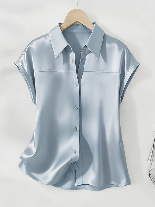 Damen Bluse mit Kragen und Knopfleiste – Eleganter, Zeitloser Stil für Büro und Freizeit