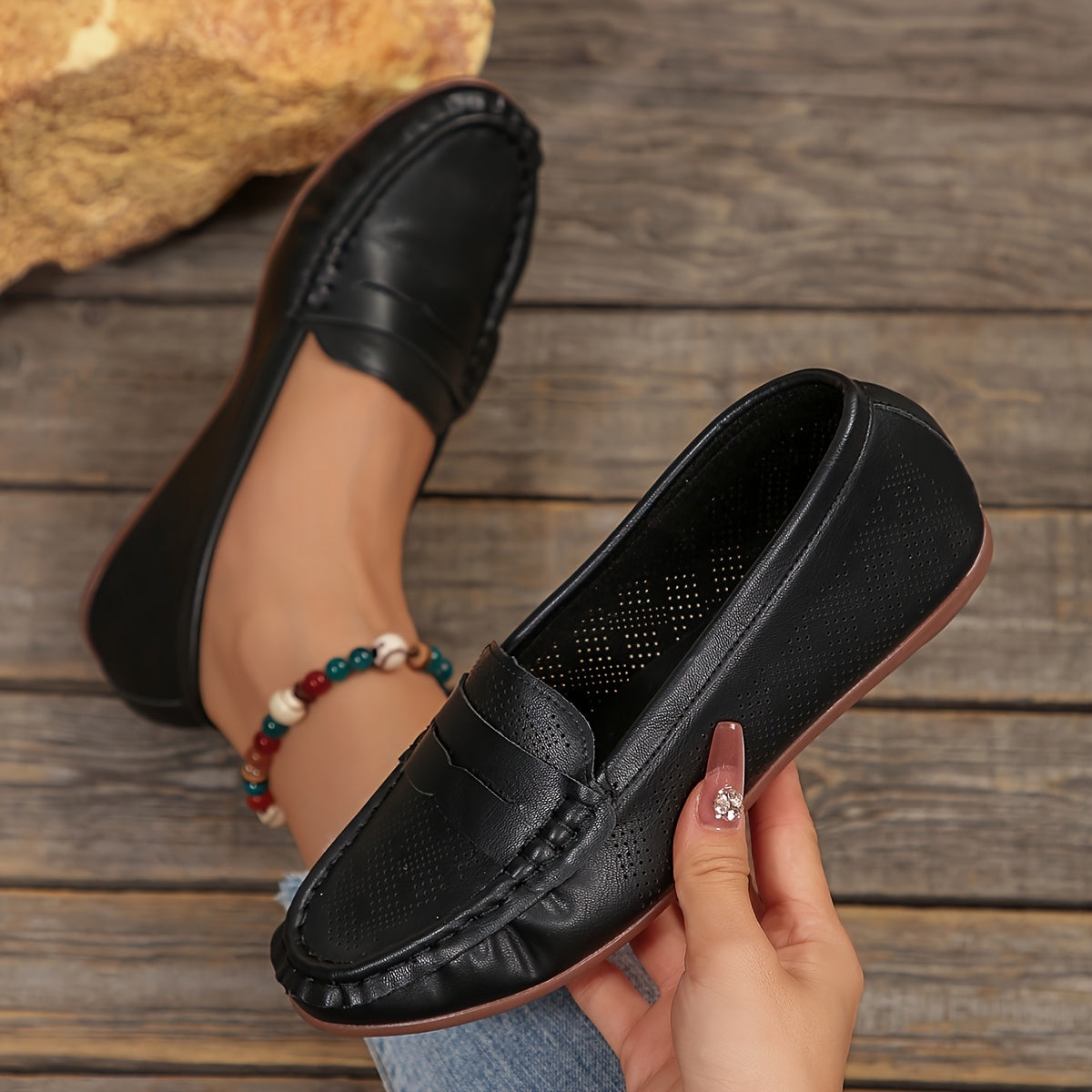 Damen Klassische Bequeme Loafer – Flexibilität & Stil für Alltag und Freizeit