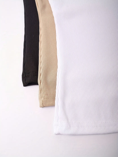 Damen Basic Tanktop 3er-Pack – Sportlich, Freizeit, Ärmellos, Bequem