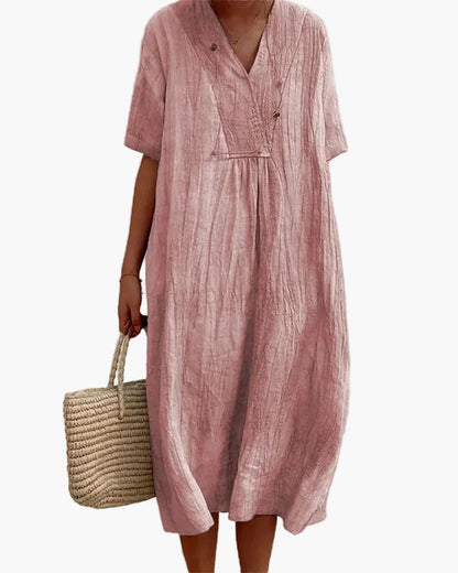 Damen Sommerkleid Elegant Locker Freizeitkleid für Alltag und Urlaub
