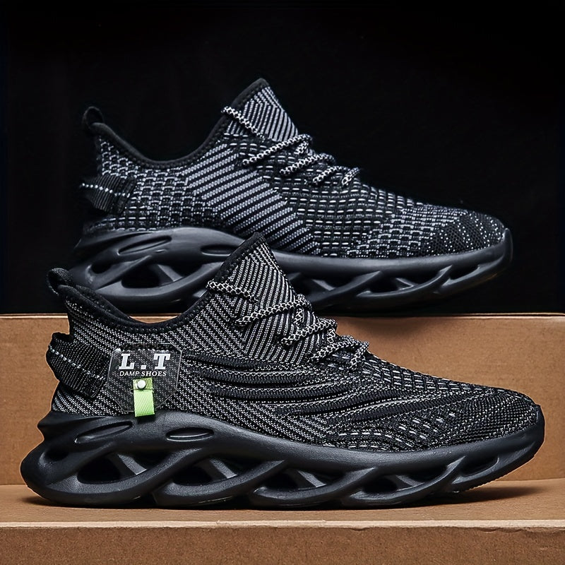 Herren Sneaker Sportliche Laufschuhe mit Atmungsaktivem Design und Modischer Sohle