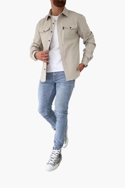 Herren Freizeit Hemd mit Brusttaschen