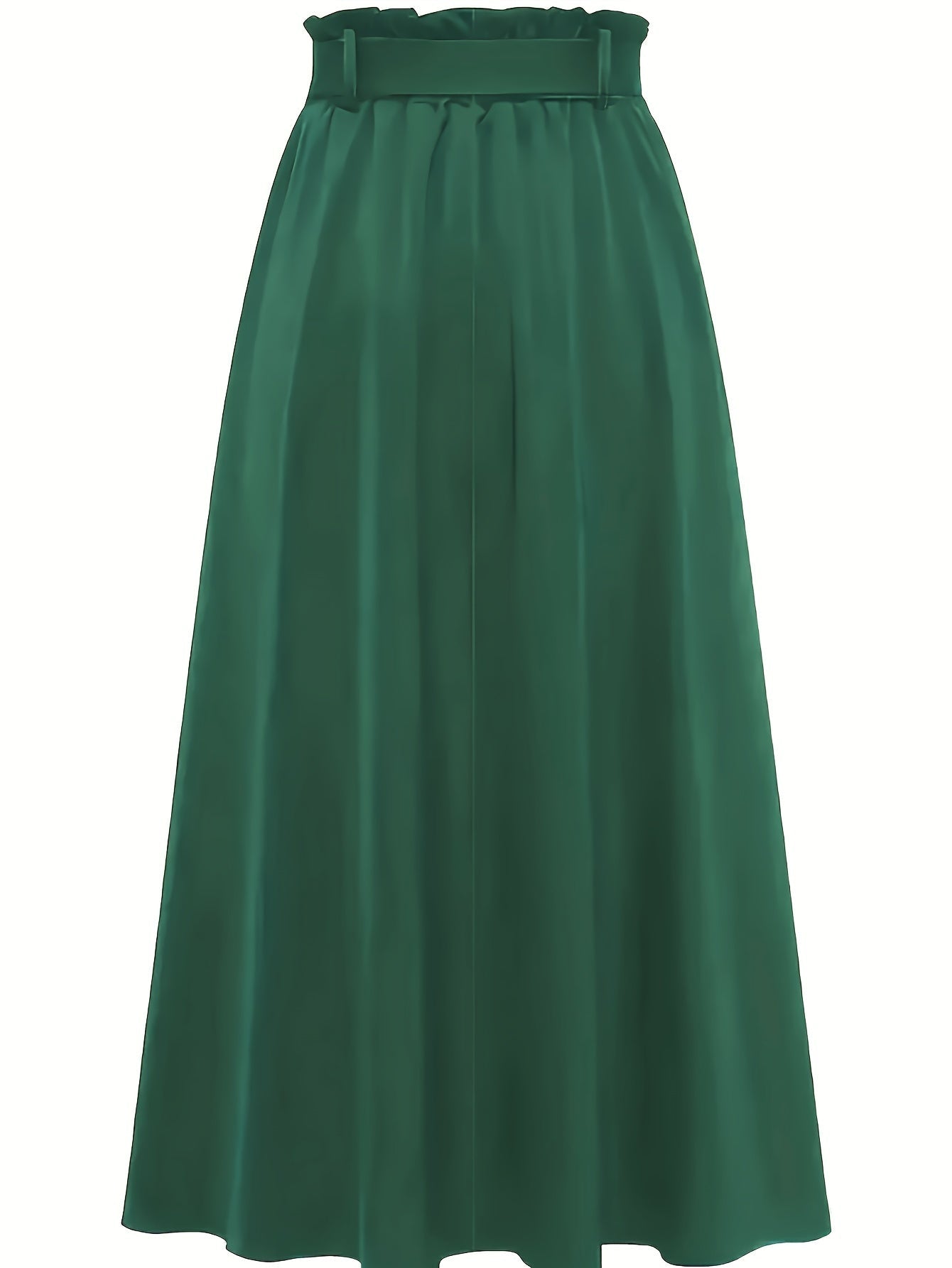 Damen Maxirock mit Paperbag-Bund und Schleife – Eleganter Freizeitrock für Alltag und Büro