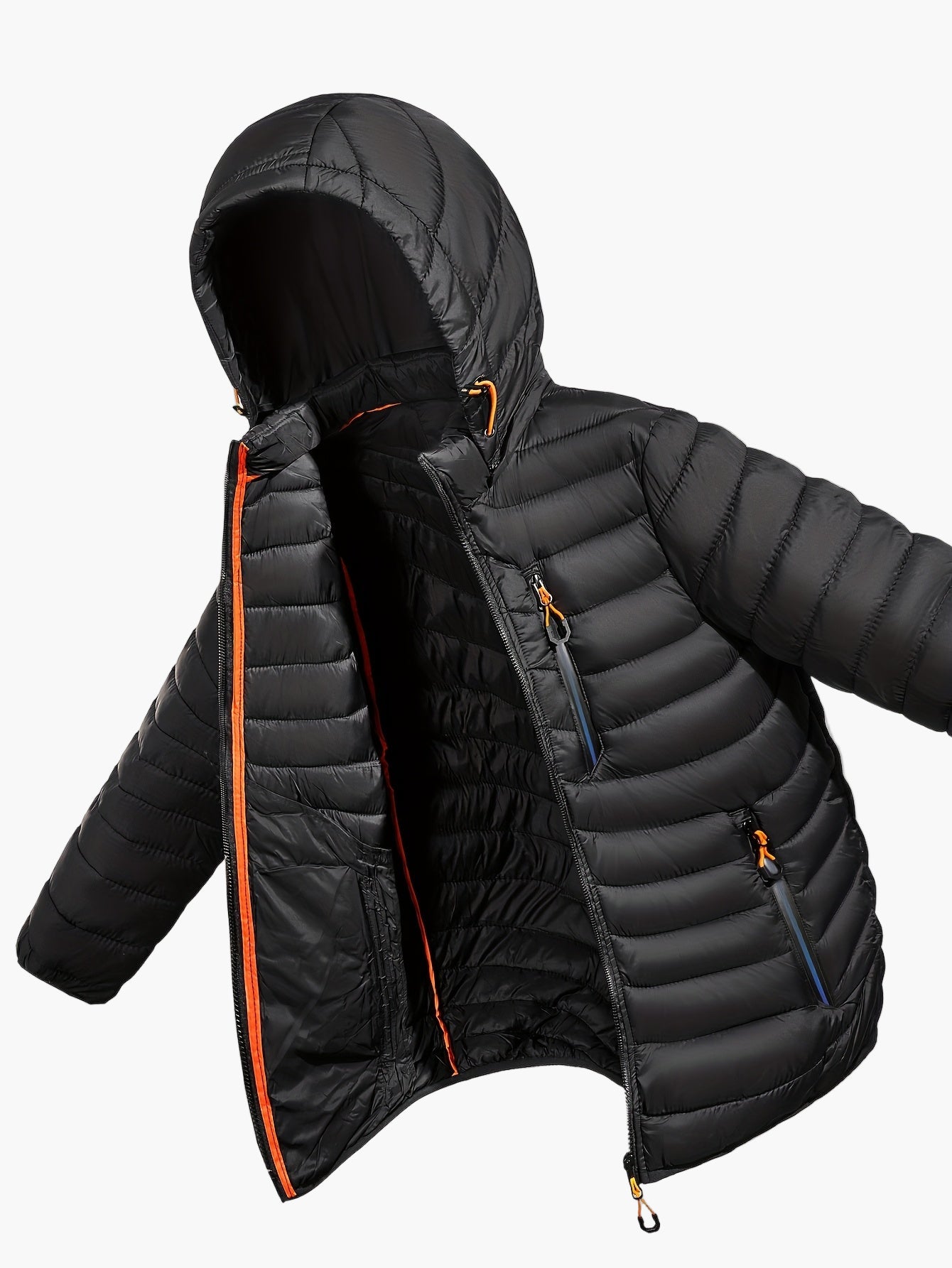 Herren Steppjacke mit Kapuze für Outdoor und Freizeit – Leicht & Warm