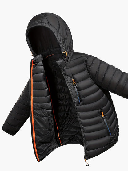 Herren Steppjacke mit Kapuze für Outdoor und Freizeit – Leicht & Warm