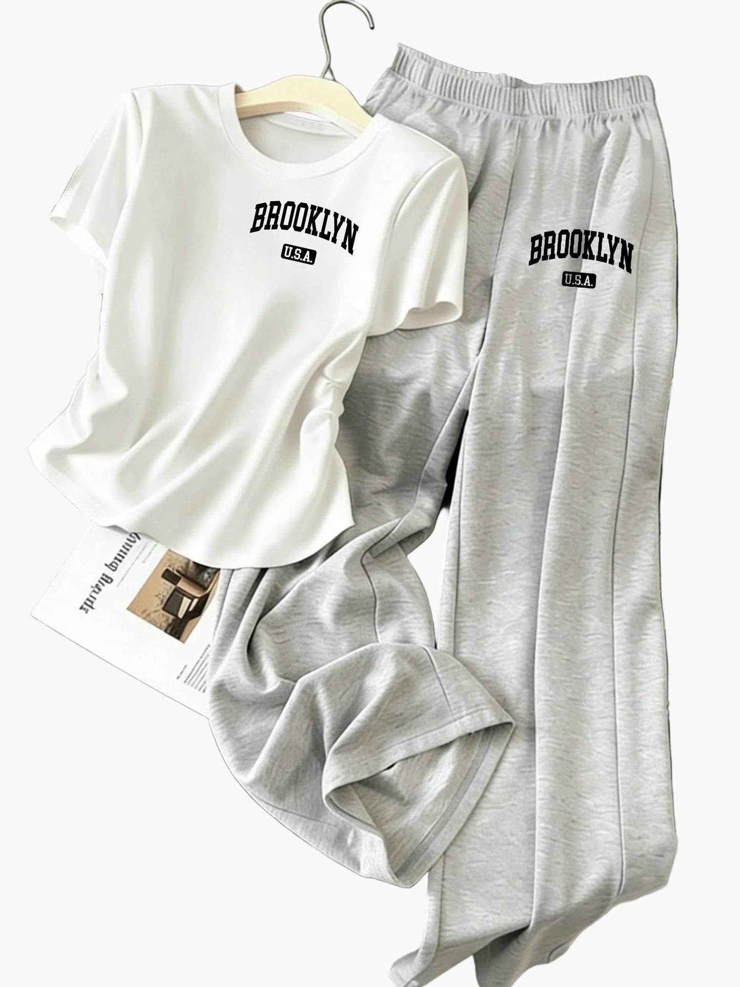 Damen Loungewear Set mit Schleifen-Detail – Zweiteiliges Freizeit-Outfit für entspannte Tage