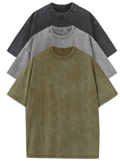 Herren Oversize T-Shirt Vintage Look – Lässiges Basic für Alltag und Freizeit